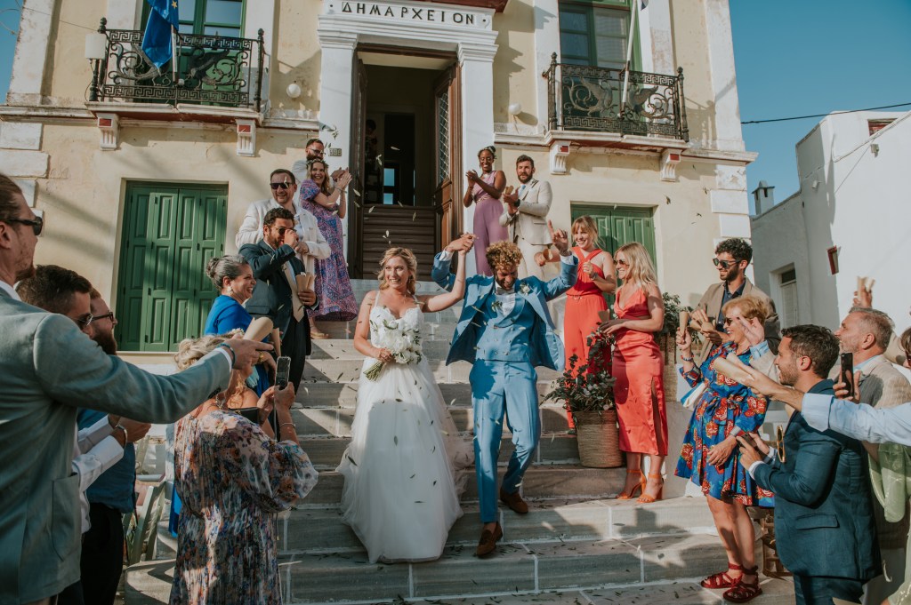 Mariage Franco-Italien dans les cyclades