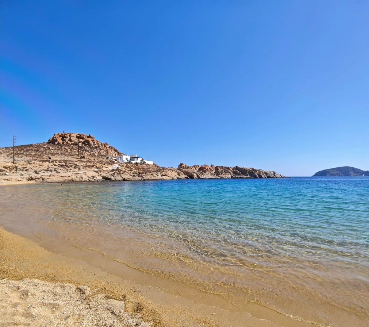 Paysage des Cyclades et mer Égée